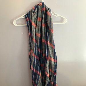 Maurices Pink, Blue, and White Plaid Scarf